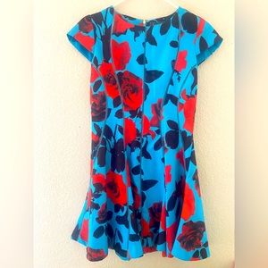 Gracia bright blue mini dress